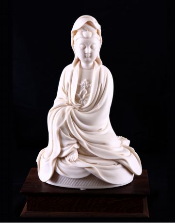 10寸坐蒲团观音