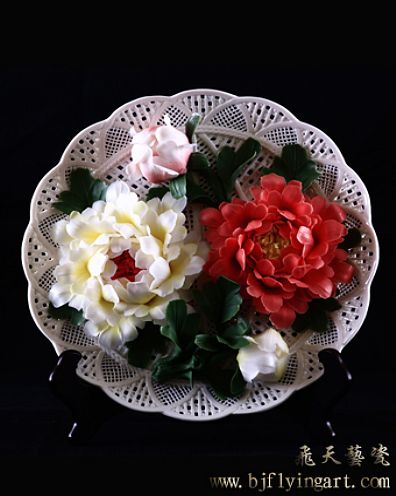 牡丹花盘(小)