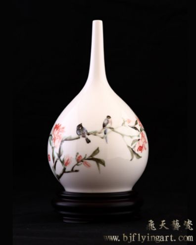 1#尖嘴胆瓶 鸟语花香