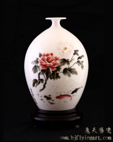 2#橄榄瓶 花开富贵