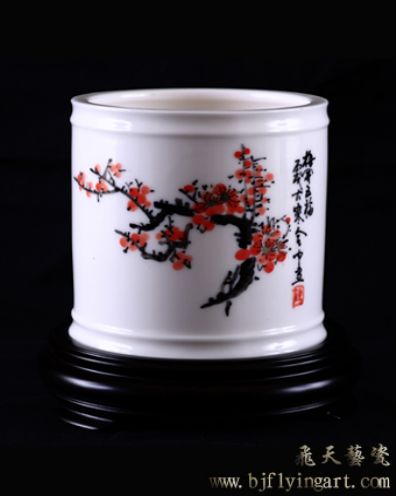 笔筒(梅)